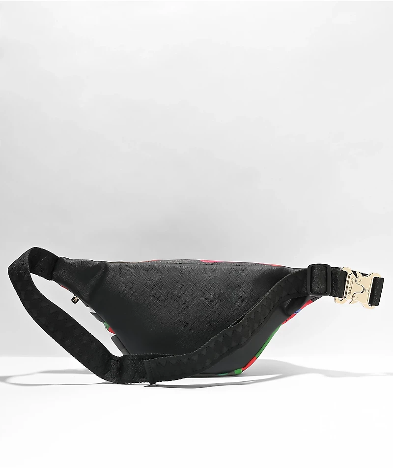 Sprayground Camoburst Saavy Leather Shoulder Bag