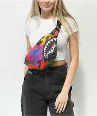 Sprayground Camoburst Saavy Leather Shoulder Bag