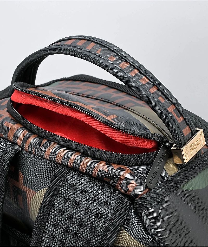 Sprayground Camoinfinity Deluxe Brown Camo Backpack