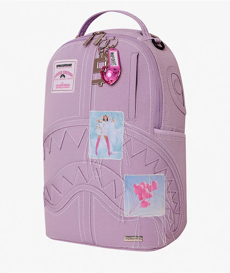 Sprayground Canvas Stitch Purple Backpack