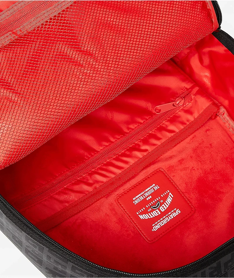 Sprayground Central Split Black Backpack