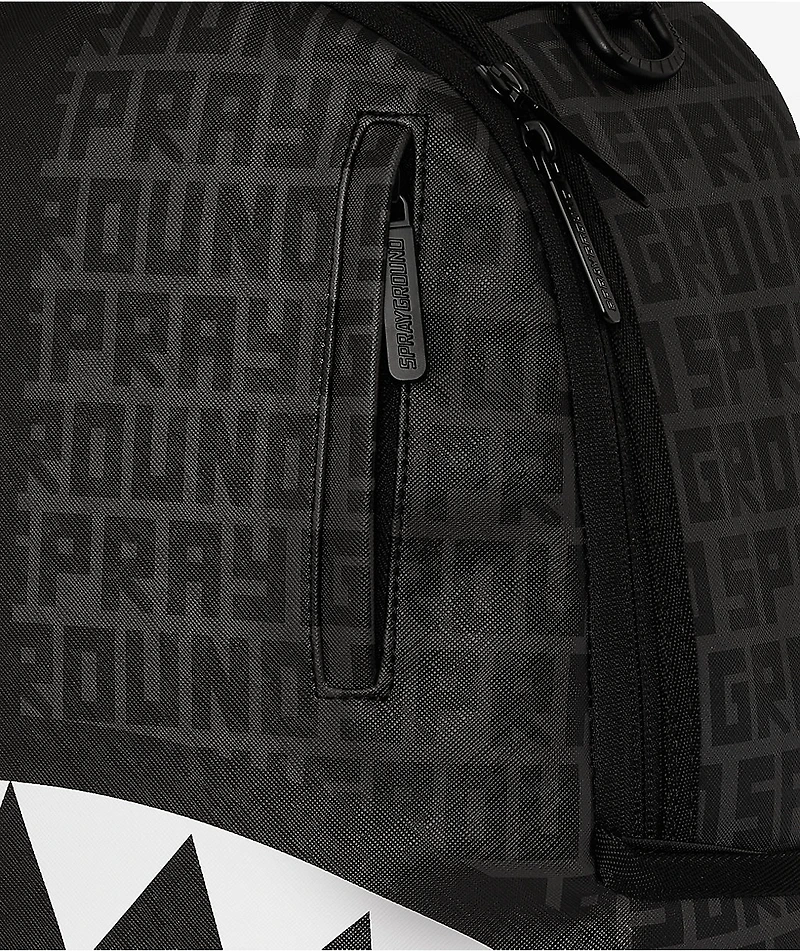 Sprayground Central Split Black Backpack