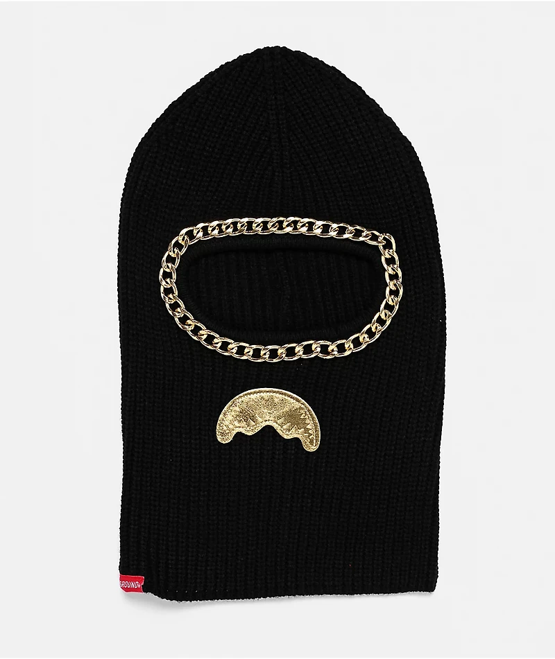 Sprayground Chainface Black Balaclava