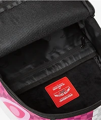 Sprayground Checker Split Pink & Cream Backpack
