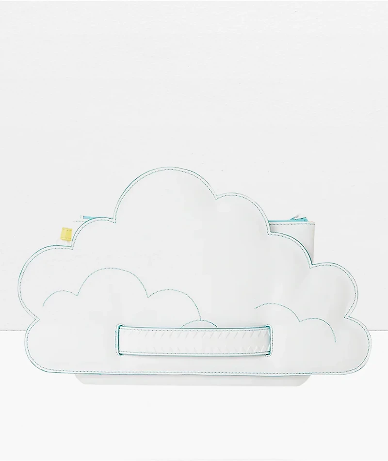 Sprayground Cloud White Clutch Bag