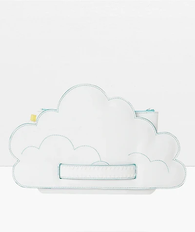 Sprayground Cloud White Clutch Bag