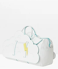 Sprayground Cloud White Duffle Bag