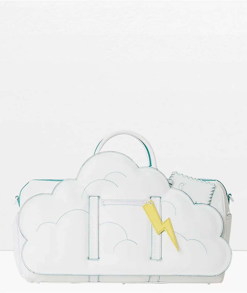 Sprayground Cloud White Duffle Bag