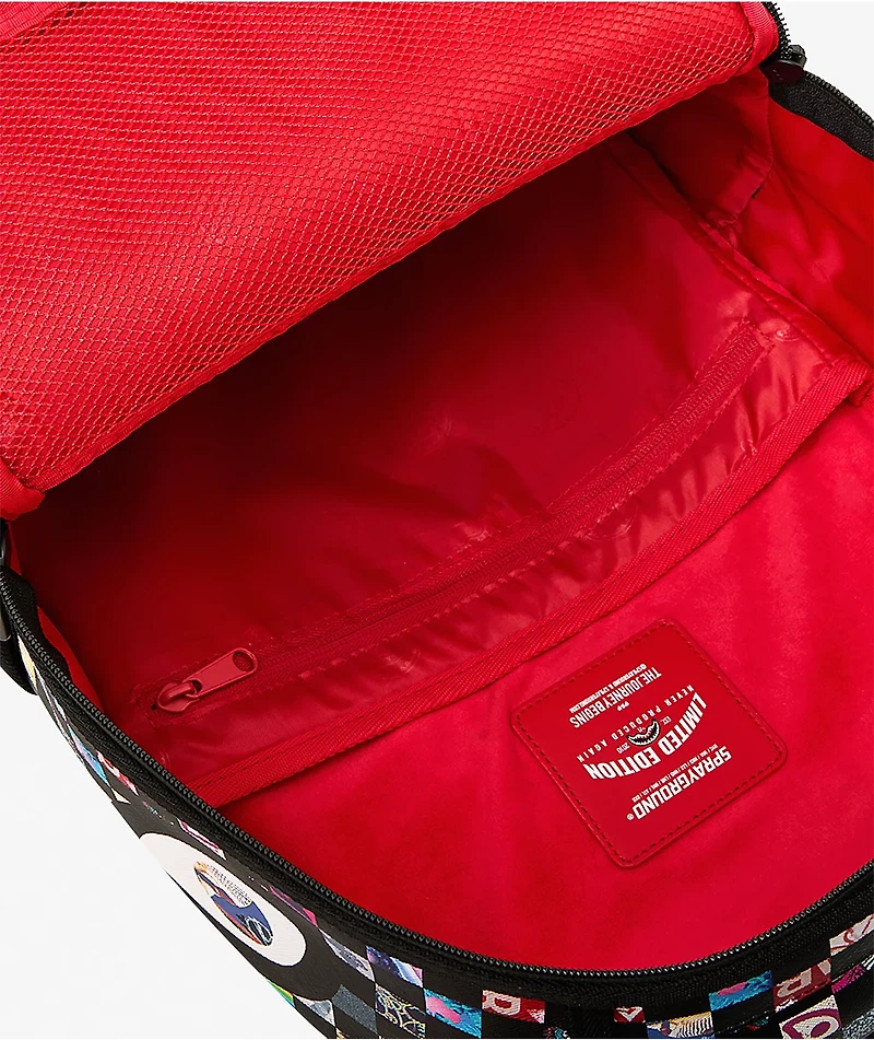 Sprayground Crazy Checkered Black Backpack