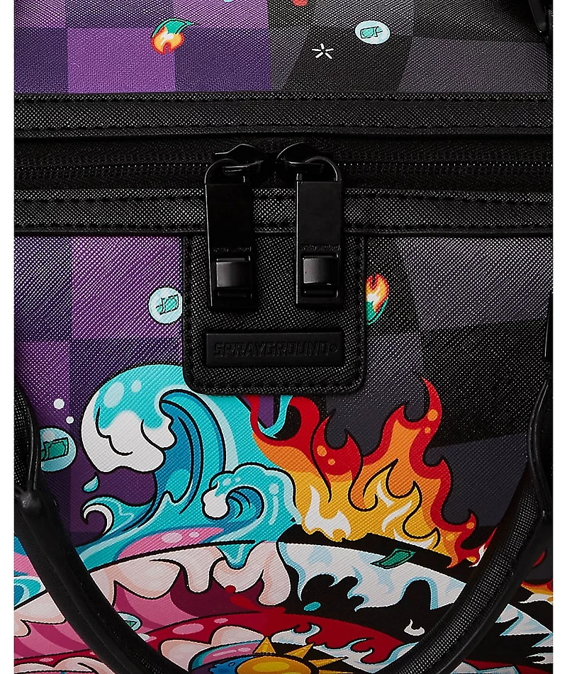 Sprayground Crazy Eyes Mini Duffle Bag