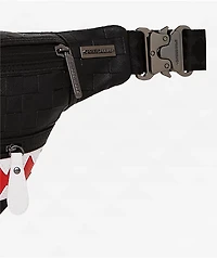 Sprayground Cut And Paste Savvy Black Fanny Pack