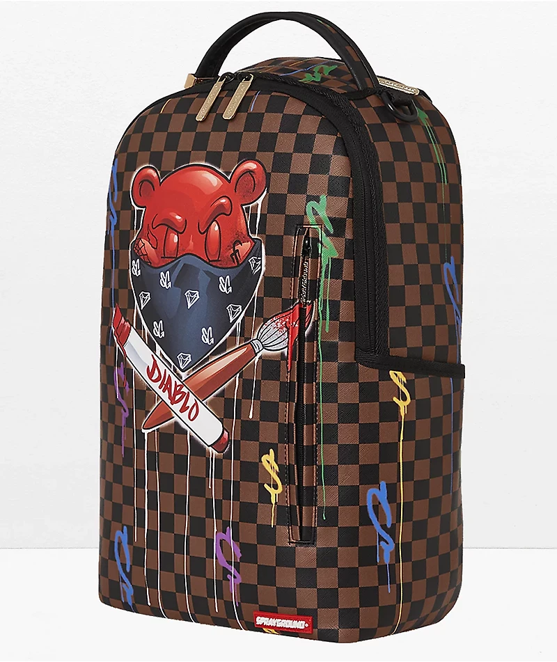 Sprayground Diablo Villain Brown Backpack