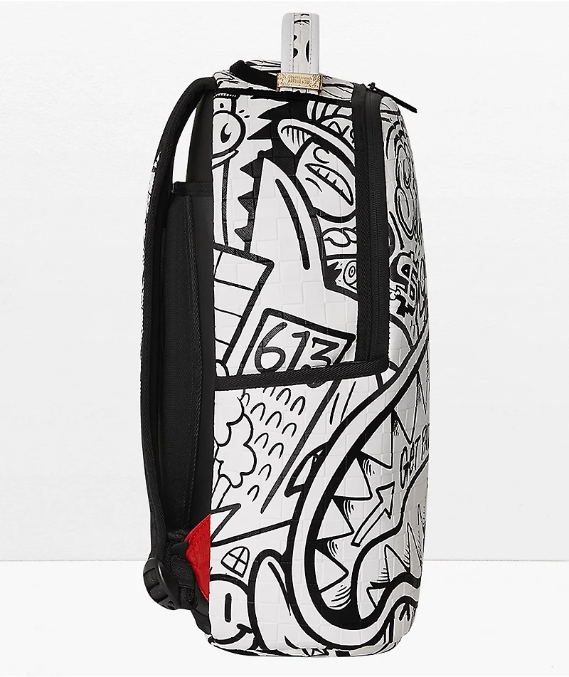 Sprayground Doodle Black & White Backpack