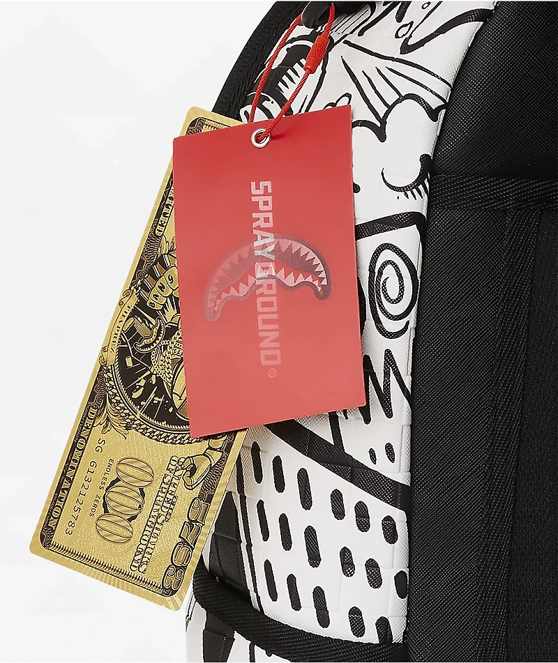 Sprayground Doodle Black & White Backpack