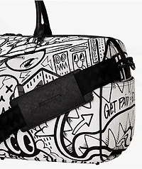 Sprayground Doodle Black & White Duffle Bag
