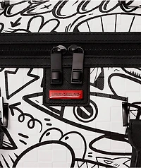 Sprayground Doodle Black & White Duffle Bag