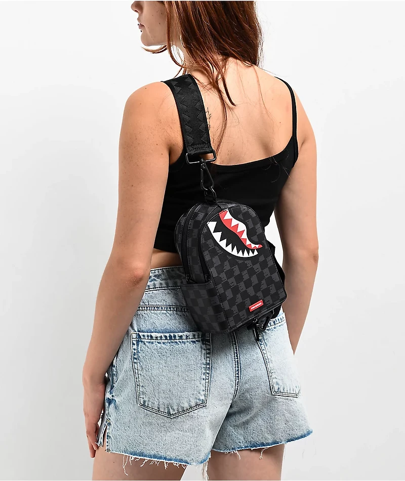 Sprayground Drip Checker Crossbody Bag