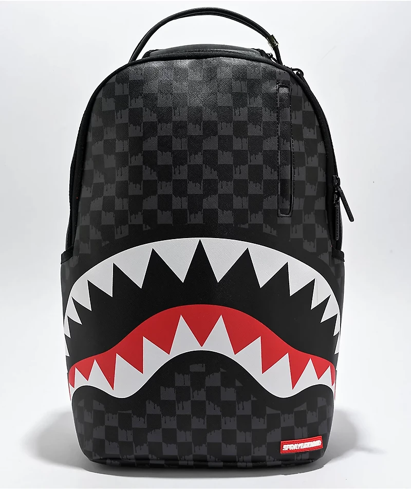 Sprayground Drip Checkerboard Shark Backpack