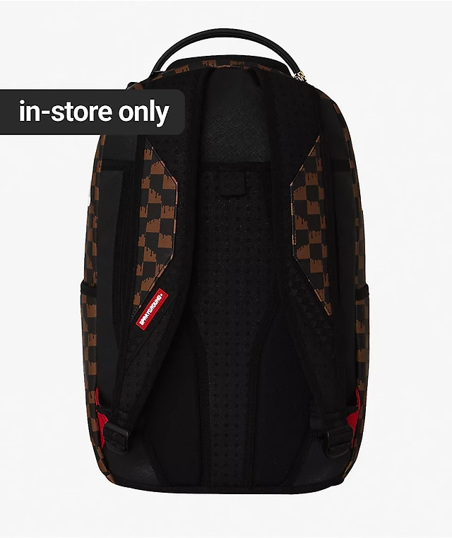 Sprayground Drip Shark Brown Backpack