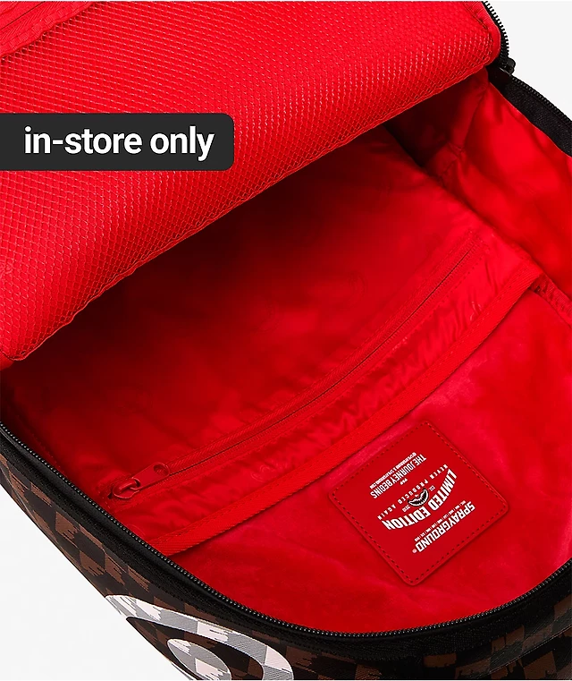 Sprayground Drip Shark Brown Backpack