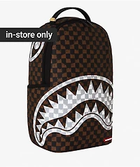 Sprayground Drip Shark Brown Backpack