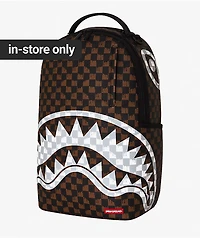 Sprayground Drip Shark Brown Backpack