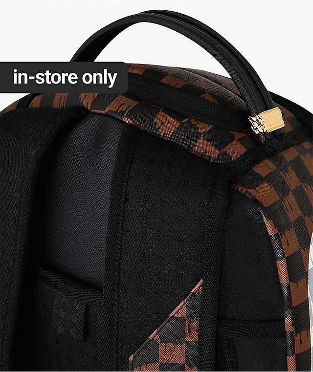 Sprayground Drip Shark Brown Backpack