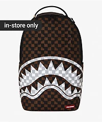 Sprayground Drip Shark Brown Backpack