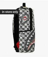Sprayground Emote Checkered Green Backpack