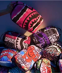 Sprayground Emote Checkered Green Backpack