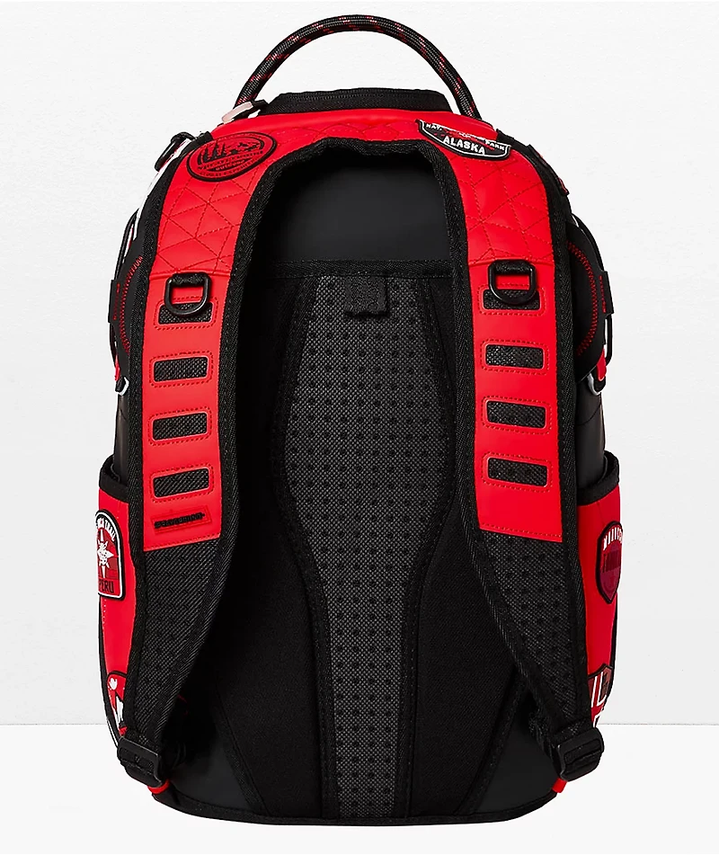 Sprayground Expedition Red & Black Backpack