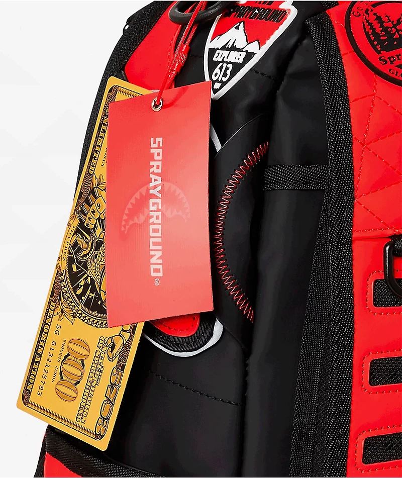 Sprayground Expedition Red & Black Backpack