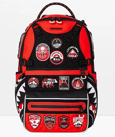 Sprayground Expedition Red & Black Backpack