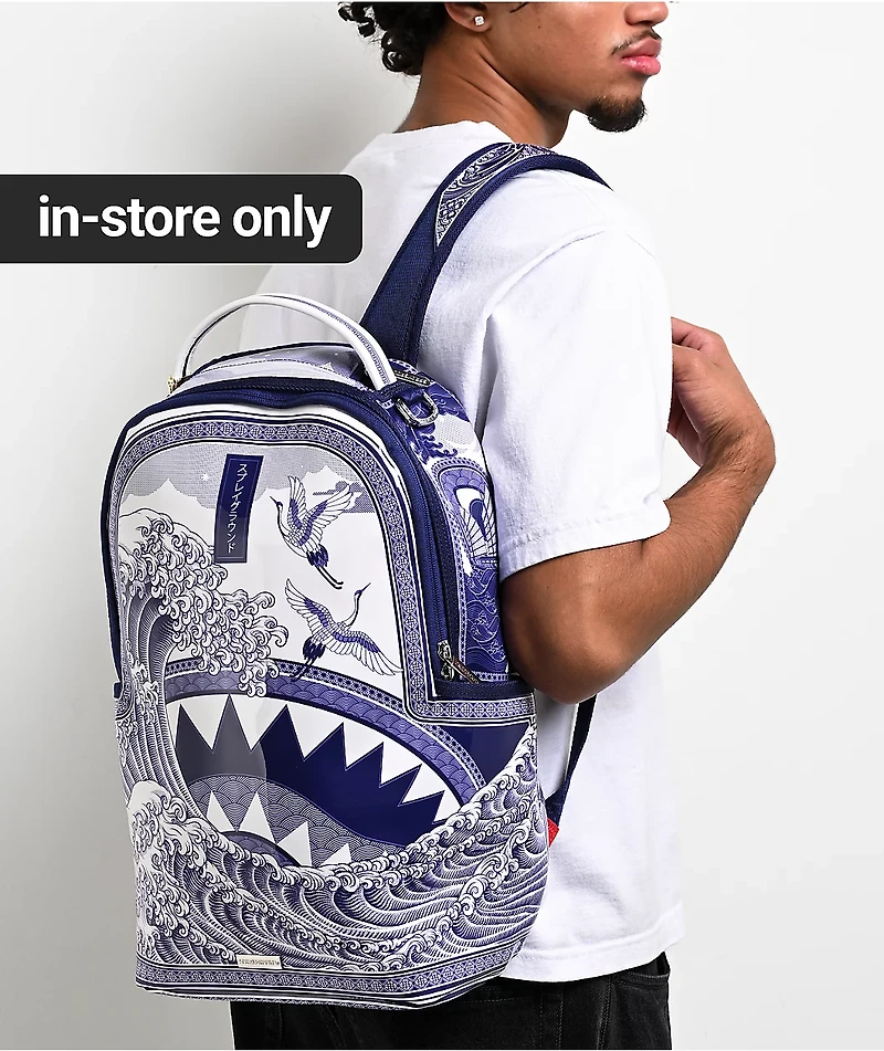 Sprayground Fine China Part Deux Blue Backpack
