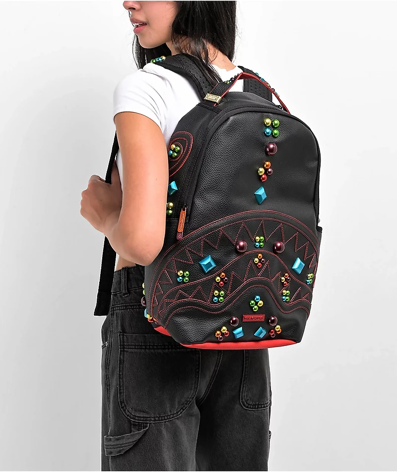 Sprayground Gem Stone Outlaw DLXV Black Backpack