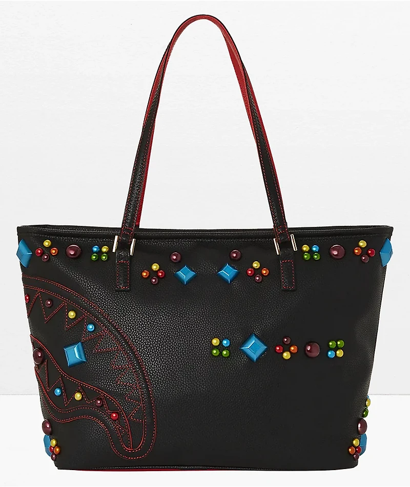 Sprayground Gemstone Outlaw Black Tote Bag