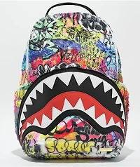 Sprayground Graffiti Faux Fur Backpack