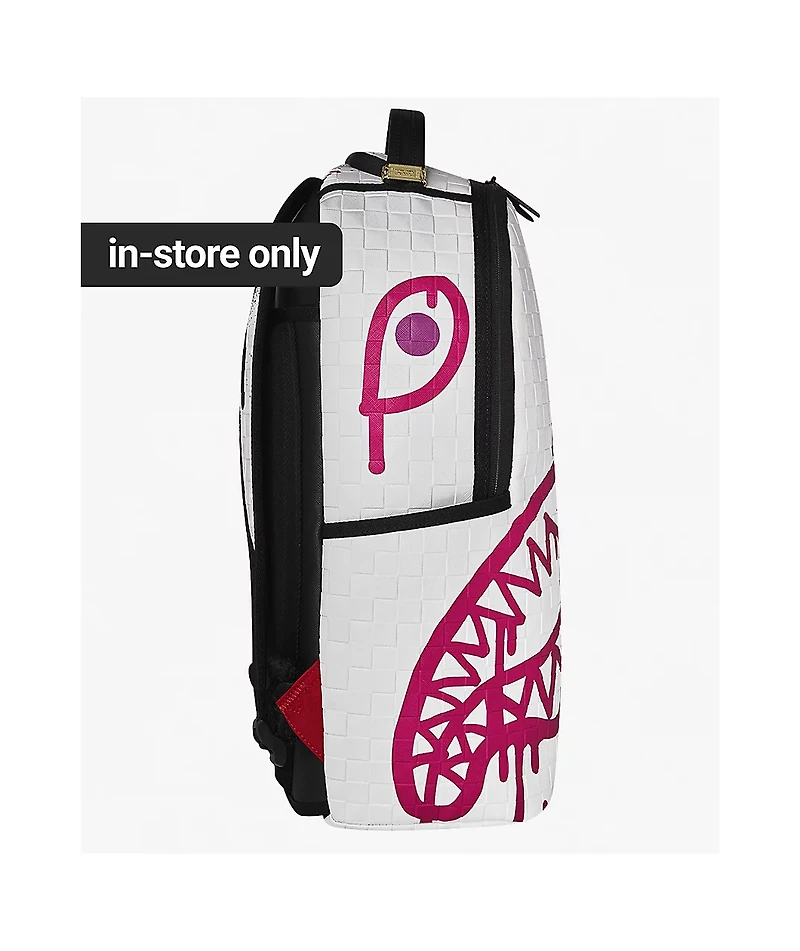 Sprayground Graffiti Mayhem Remix White Backpack