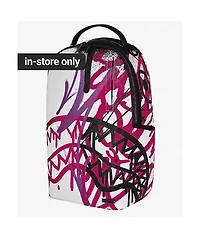 Sprayground Graffiti Mayhem Remix White Backpack