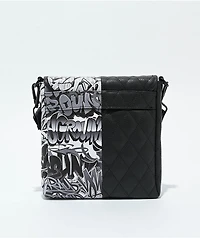 Sprayground Half Graff Quilted Black Crossbody Bag