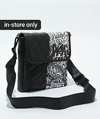Sprayground Half Graff Quilted Black Crossbody Bag
