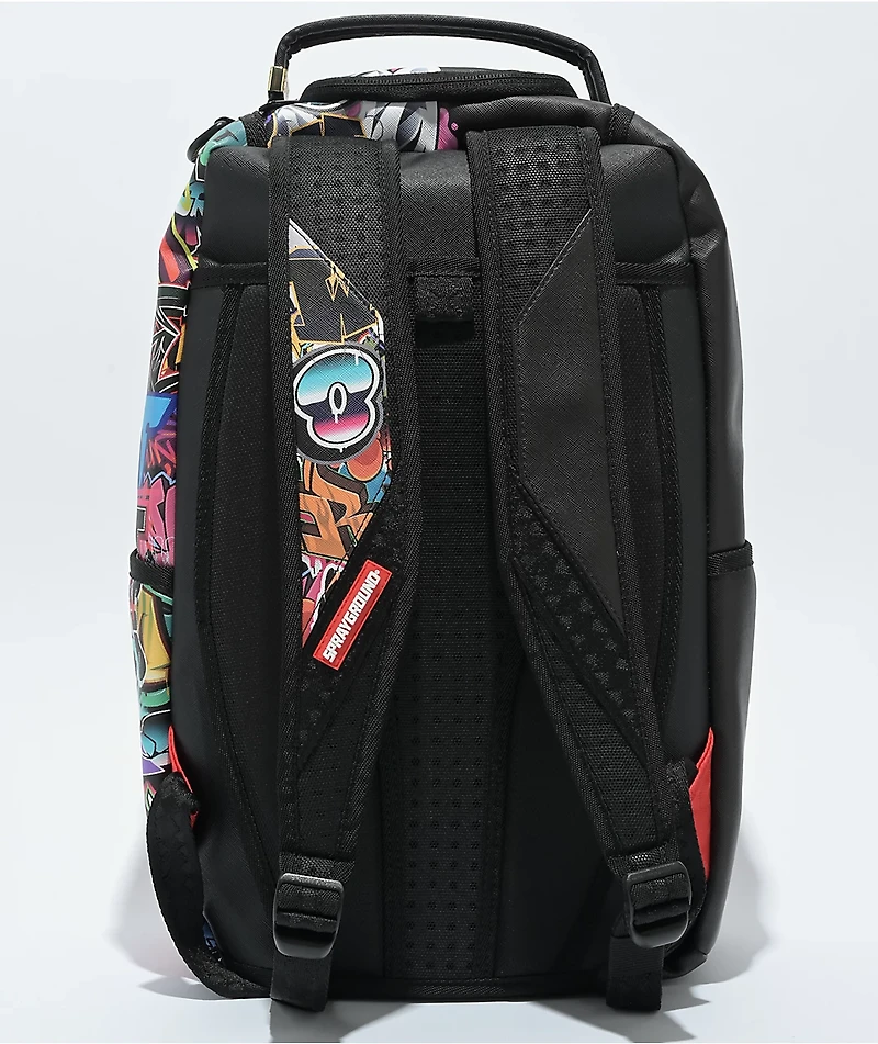 Sprayground Half Graffiti Black Backpack