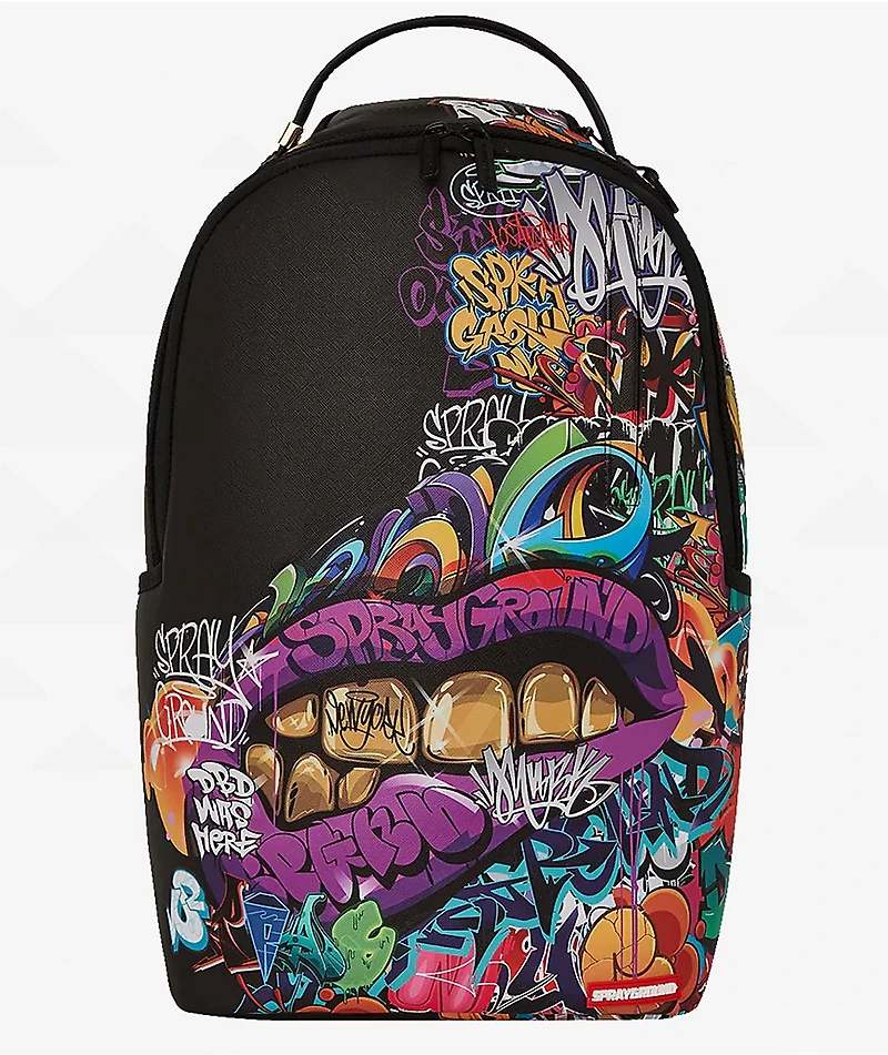 Sprayground Half Graffiti Black Backpack