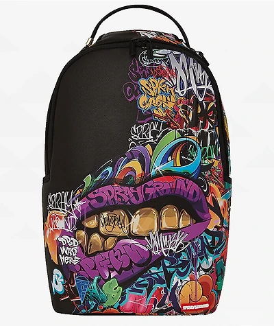 Sprayground Half Graffiti Black Backpack