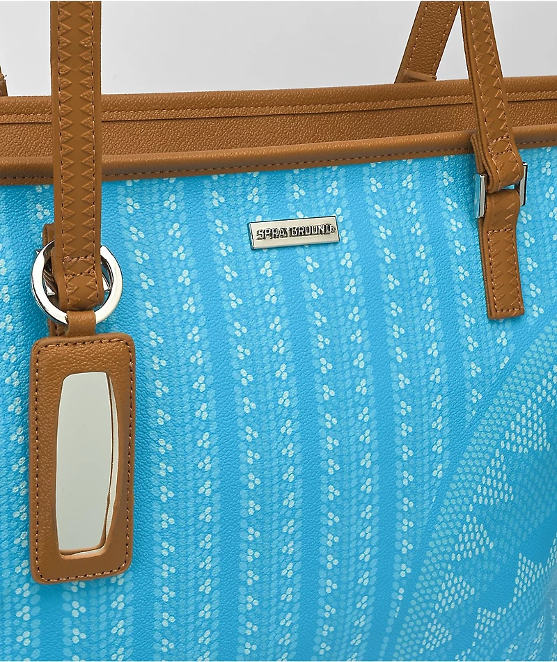 Sprayground Illuchains Turquoise Tote Bag