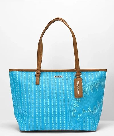 Sprayground Illuchains Turquoise Tote Bag