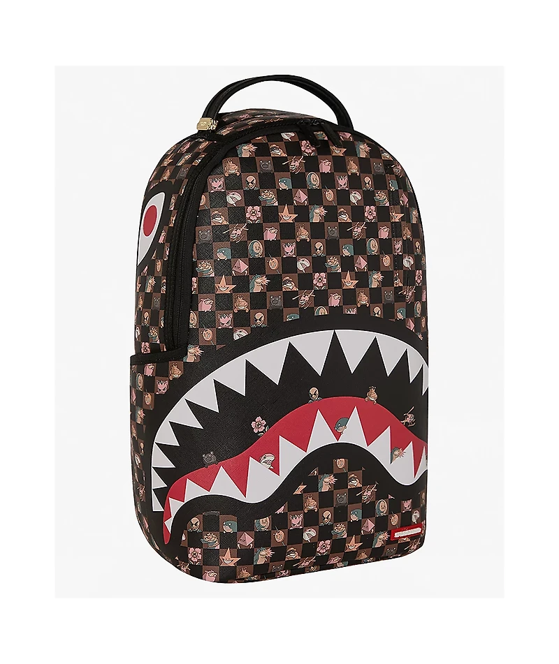 Sprayground King Characters Remix Checker Backpack