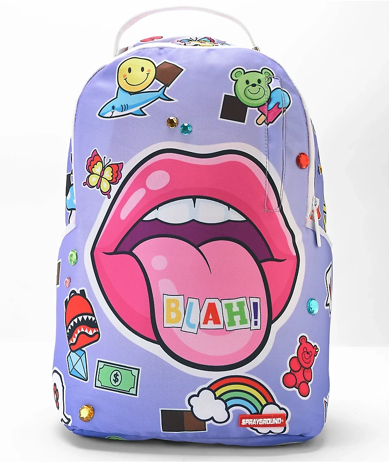 Sprayground Lip Service DLXSR Purple Backpack