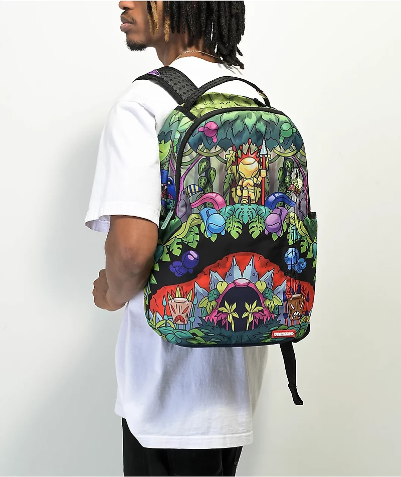Sprayground Mind Tri Crazy Shark DLX Backpack