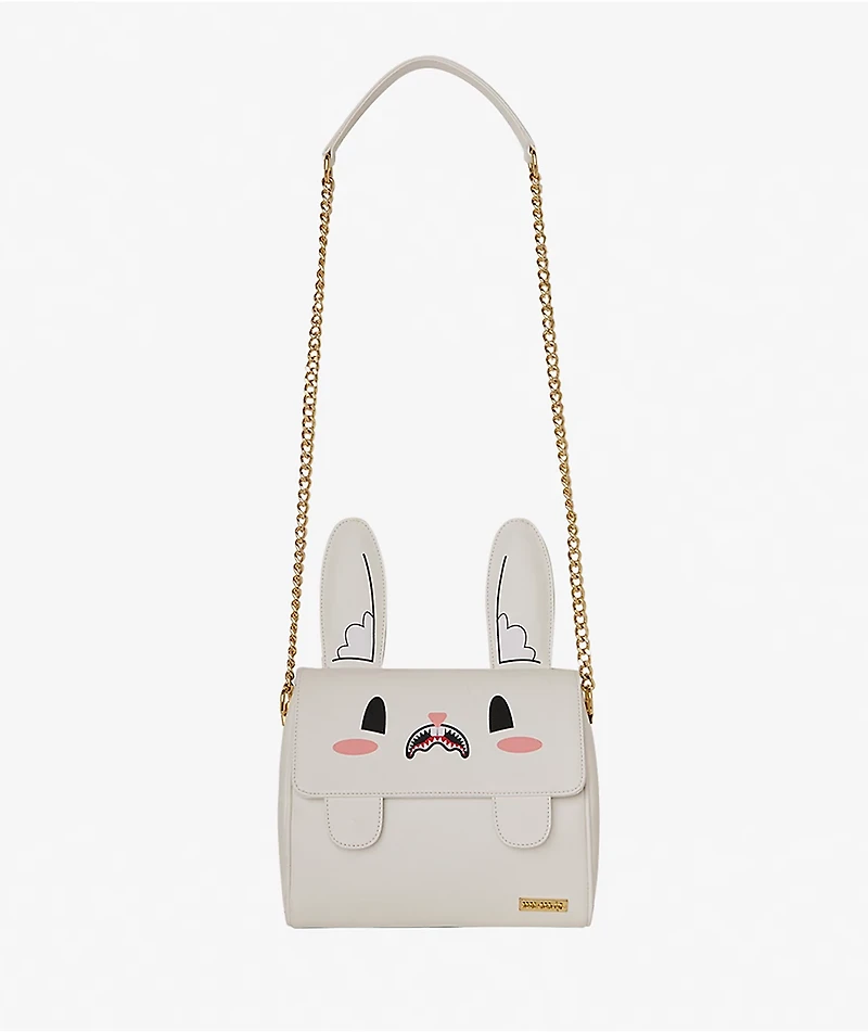 Sprayground Money Bunny White Shoulder Bag